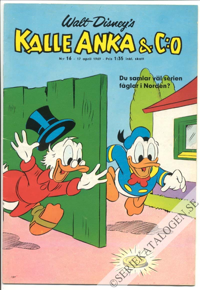 Framsida på Kalle Anka & C:o #16 (1969)