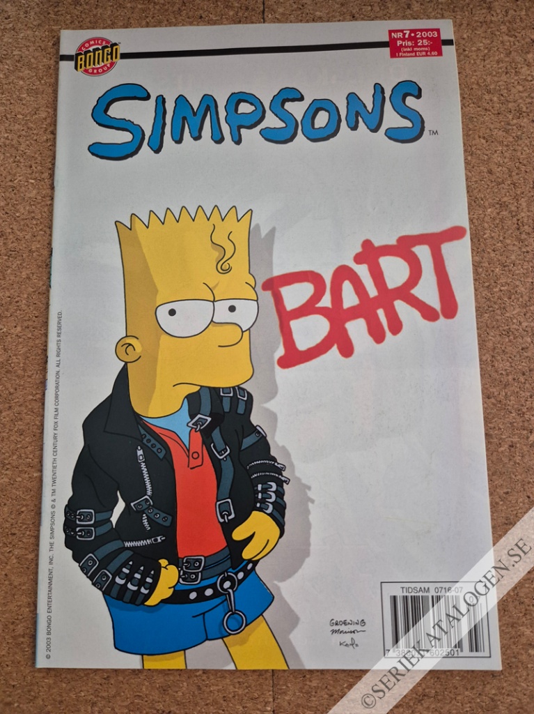 Framsida på Simpsons #7 (2003)