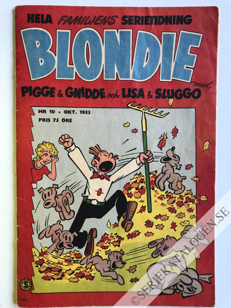 Framsida på Blondie #10 (1953)