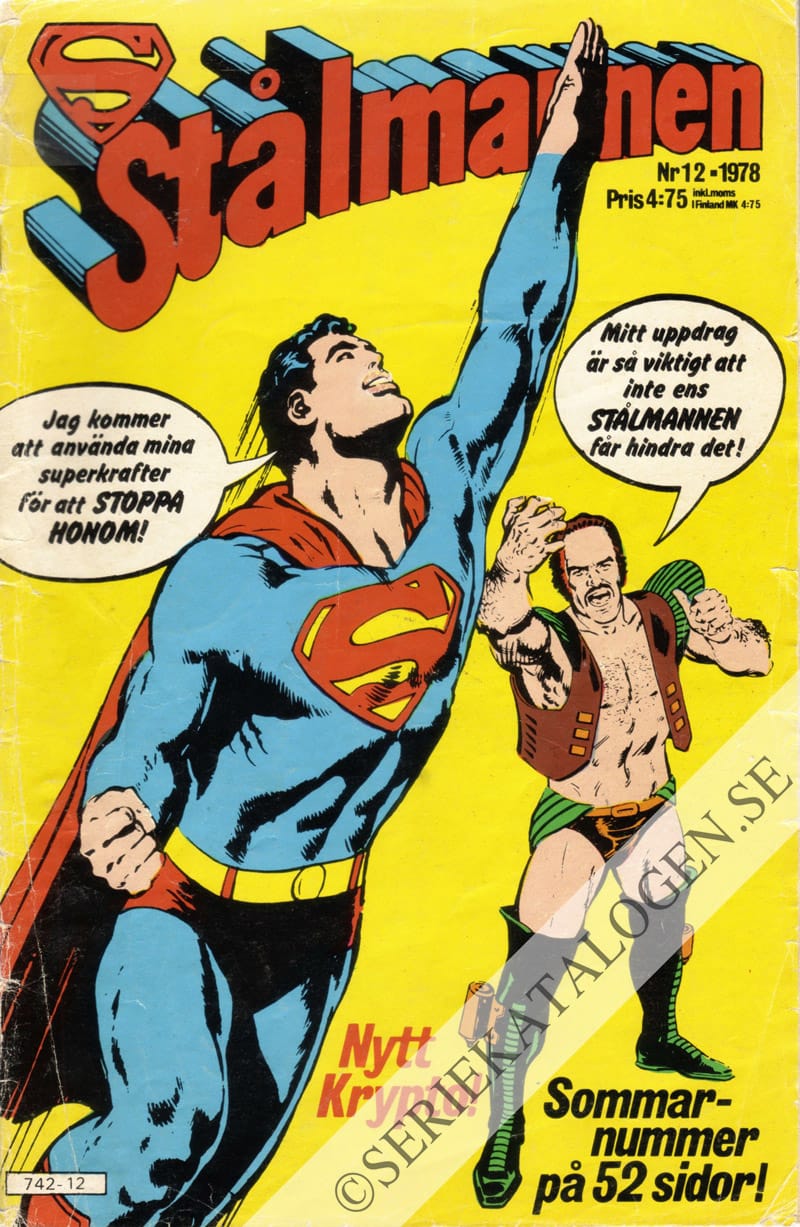 Framsida på Stålmannen #12 (1978)