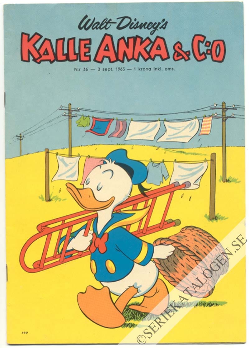 Framsida på Kalle Anka & C:o #36 (1963)