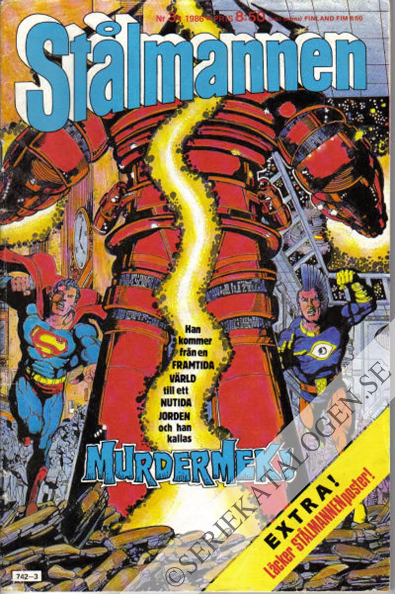 Framsida på Stålmannen #3 (1986)
