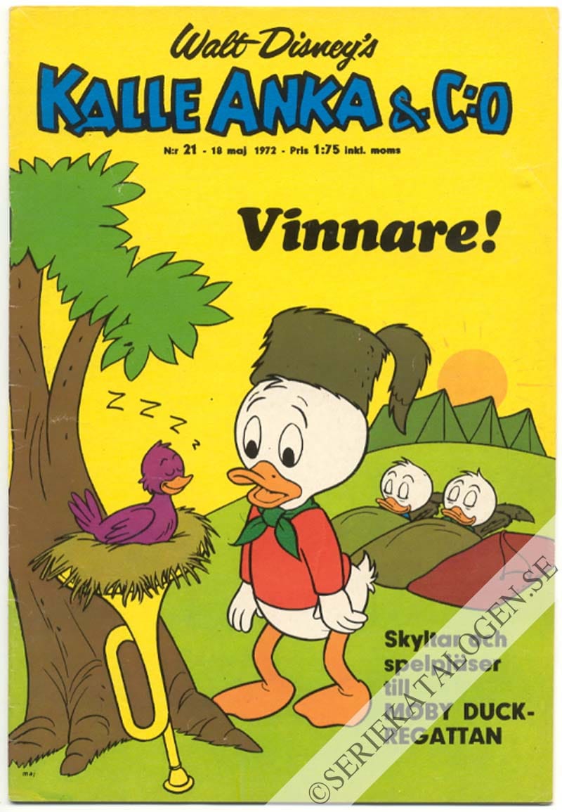 Framsida på Kalle Anka & C:o #21 (1972)
