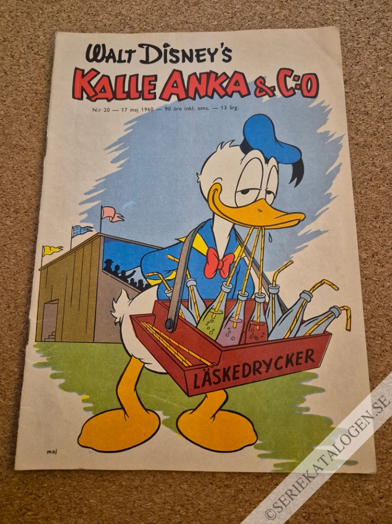 Framsida på Kalle Anka & C:o #20 (1960)