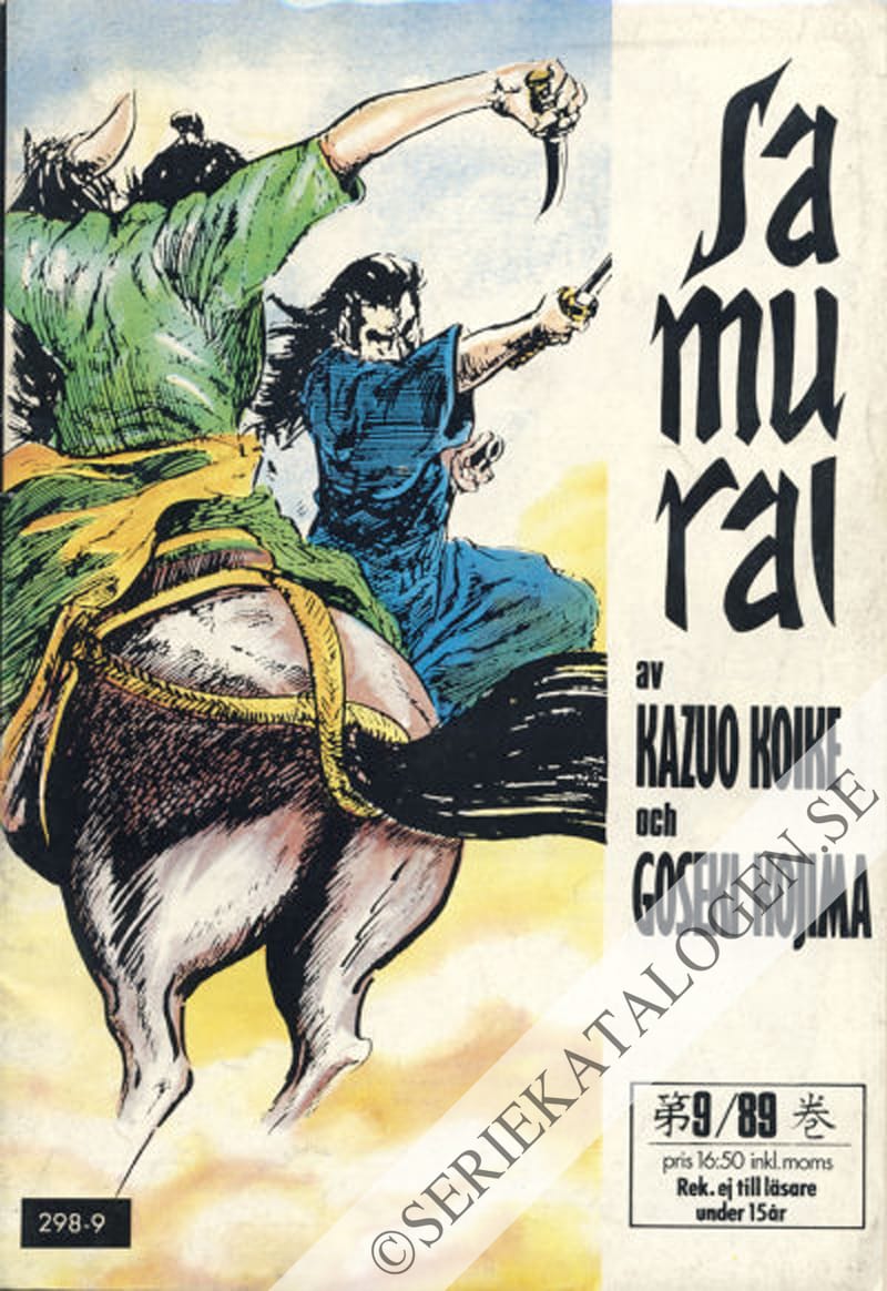 Framsida på Samurai #9 (1989)