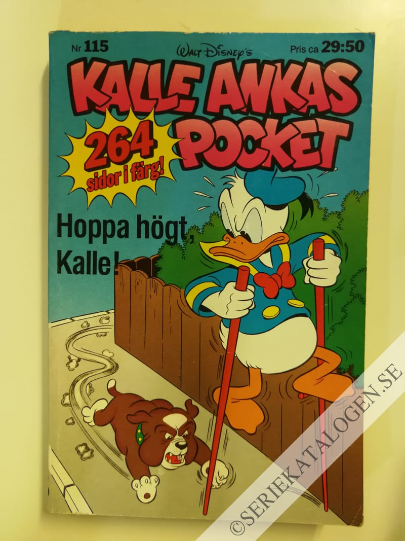 Framsida på Kalle Ankas pocket #115 - Hoppa högt, Kalle! (1989)