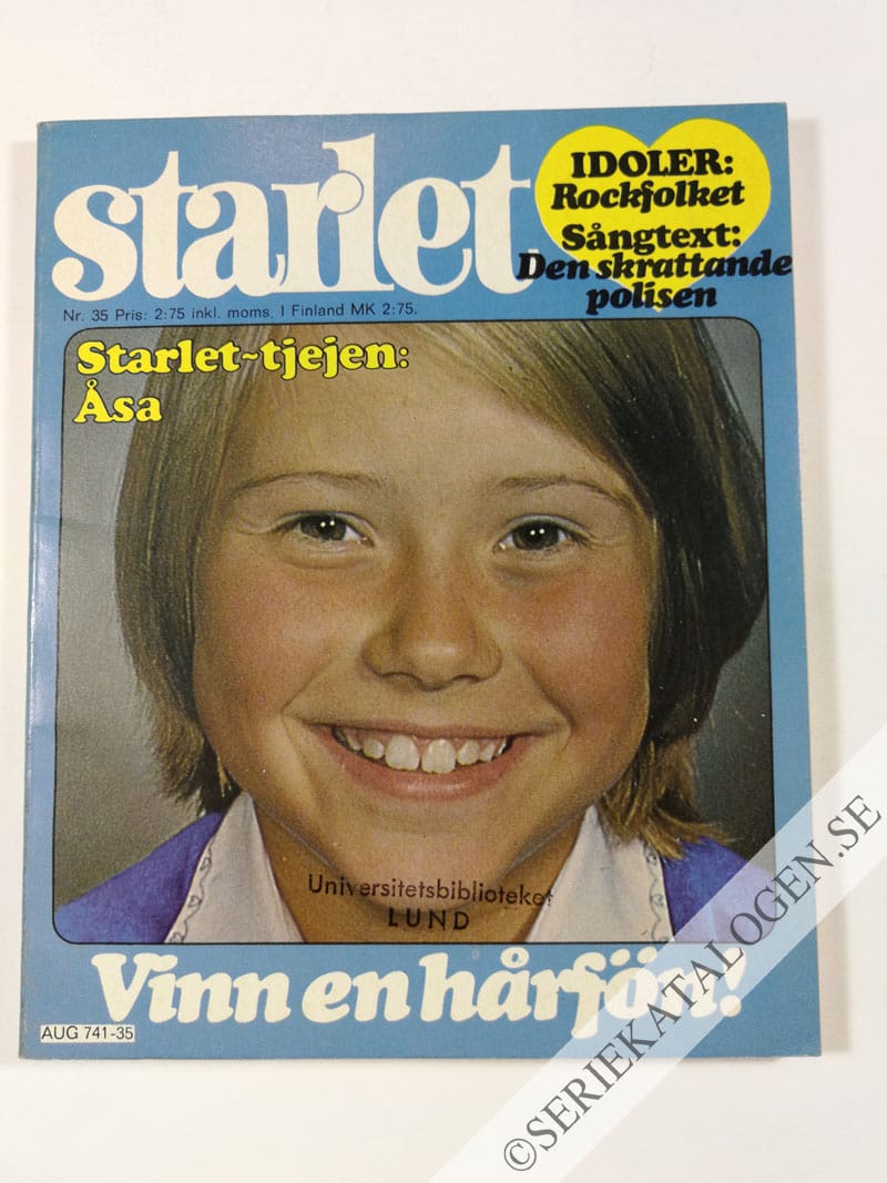 Framsida på Starlet #35 (1976)