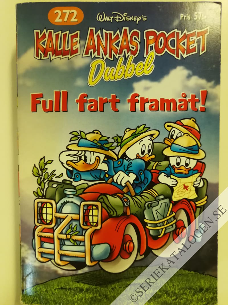 Framsida på Kalle Ankas pocket #272 - Full fart framåt! (2002)