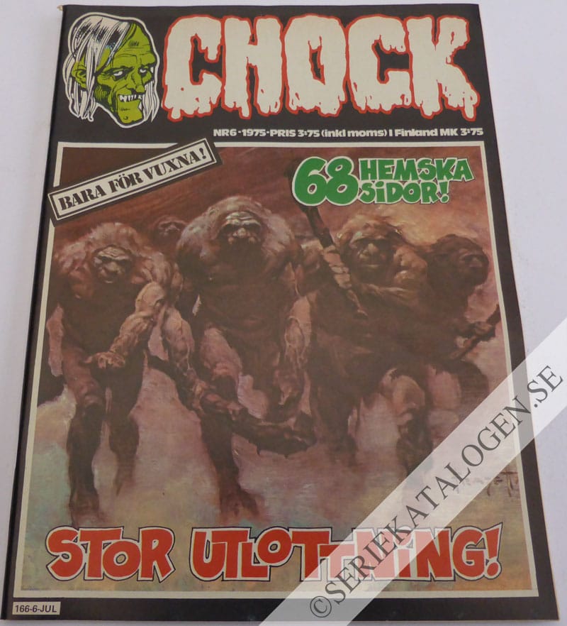 Framsida på Chock #6 (1975)