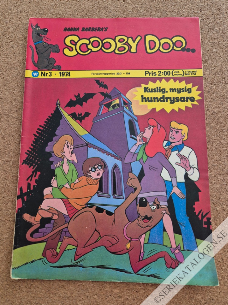 Framsida på Scooby Doo #3 (1974)