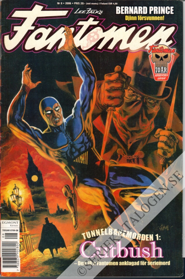 Framsida på Fantomen #8 (2006)