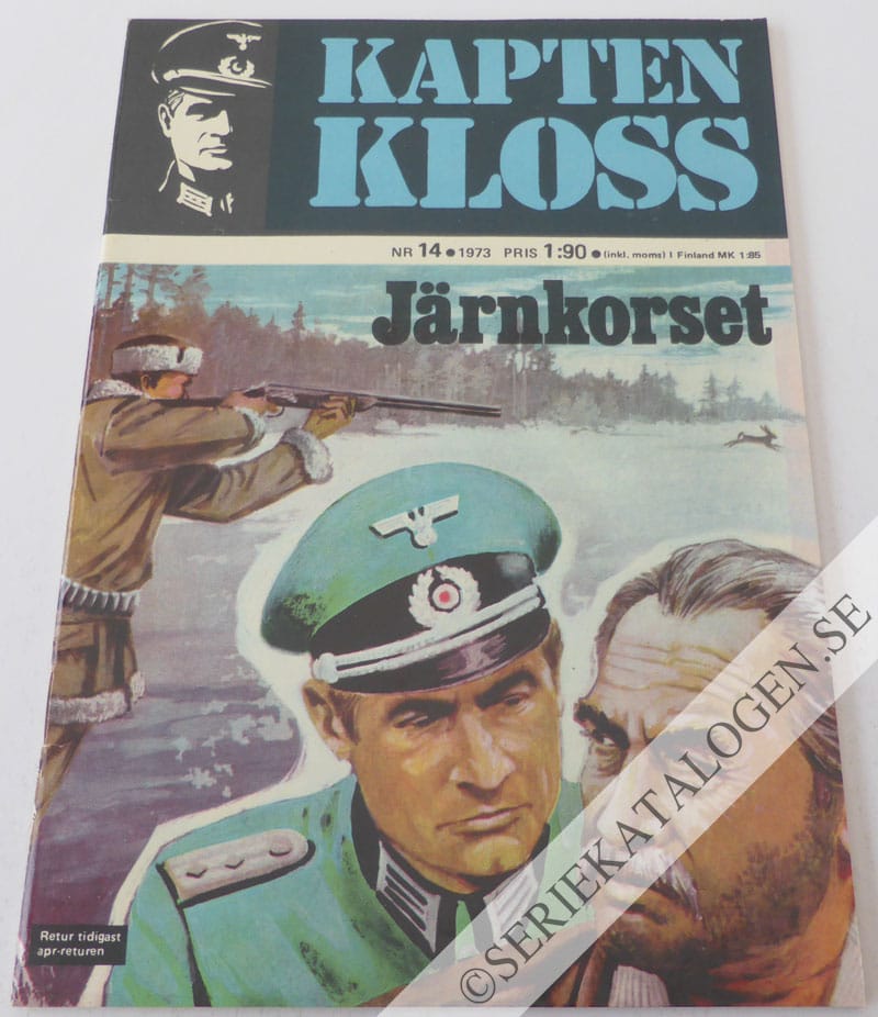 Framsida på Kapten Kloss #14 - Järnkorset (1973)