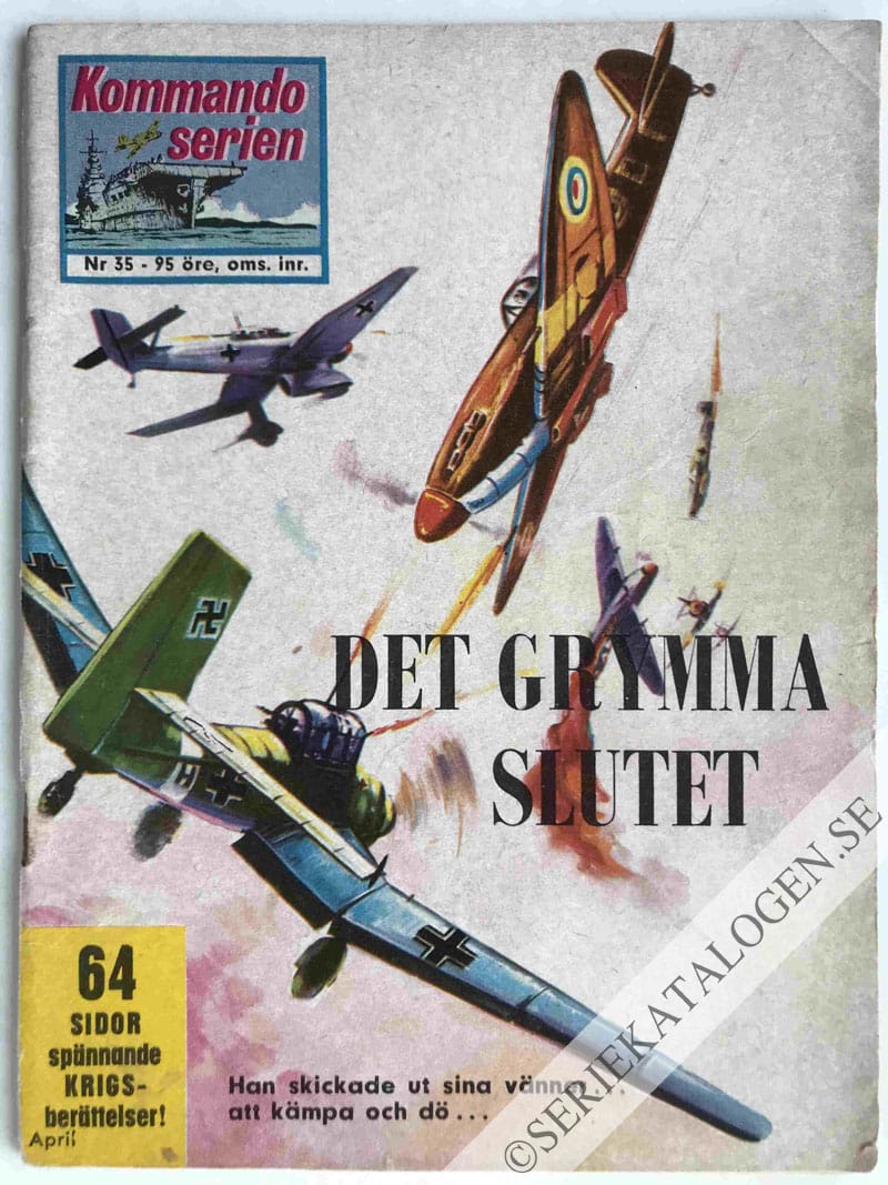 Framsida på Kommandoserien Det grymma slutet (1964)