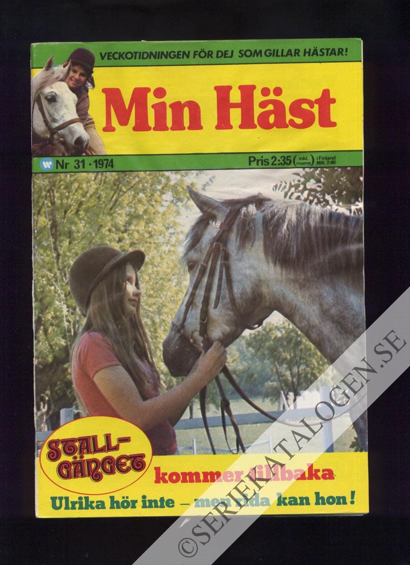 Framsida på Min häst #31 (1974)