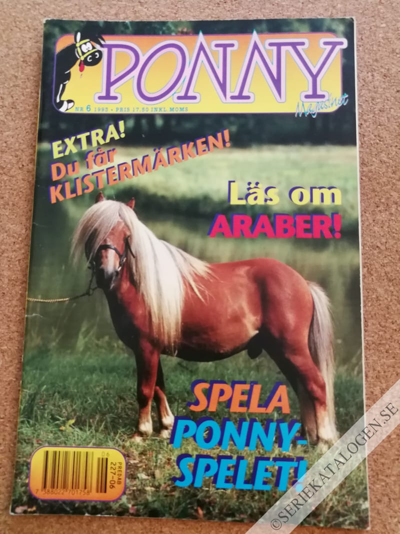 Framsida på Ponny-magasinet #6 (1993)
