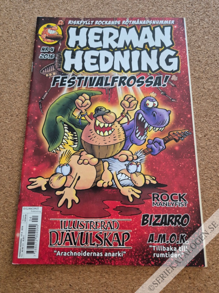 Framsida på Herman Hedning #4 (2016)