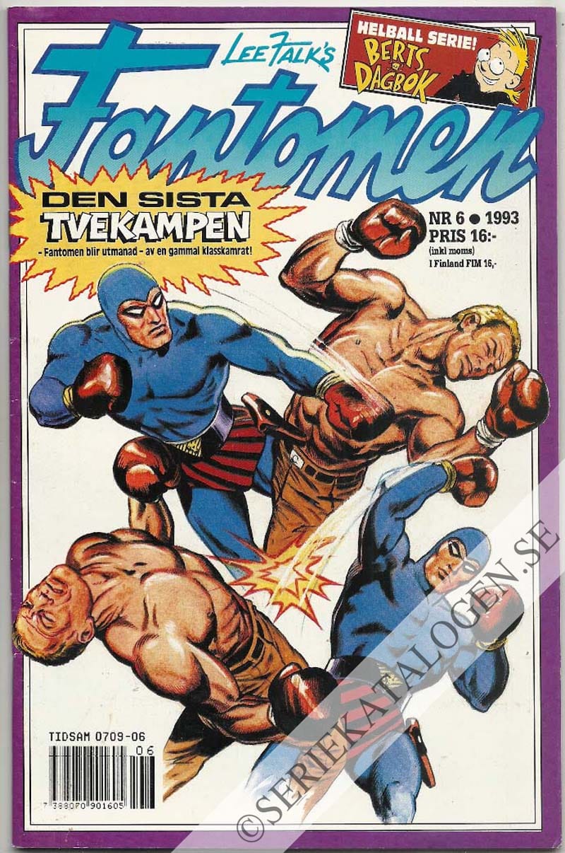 Framsida på Fantomen #6 (1993)