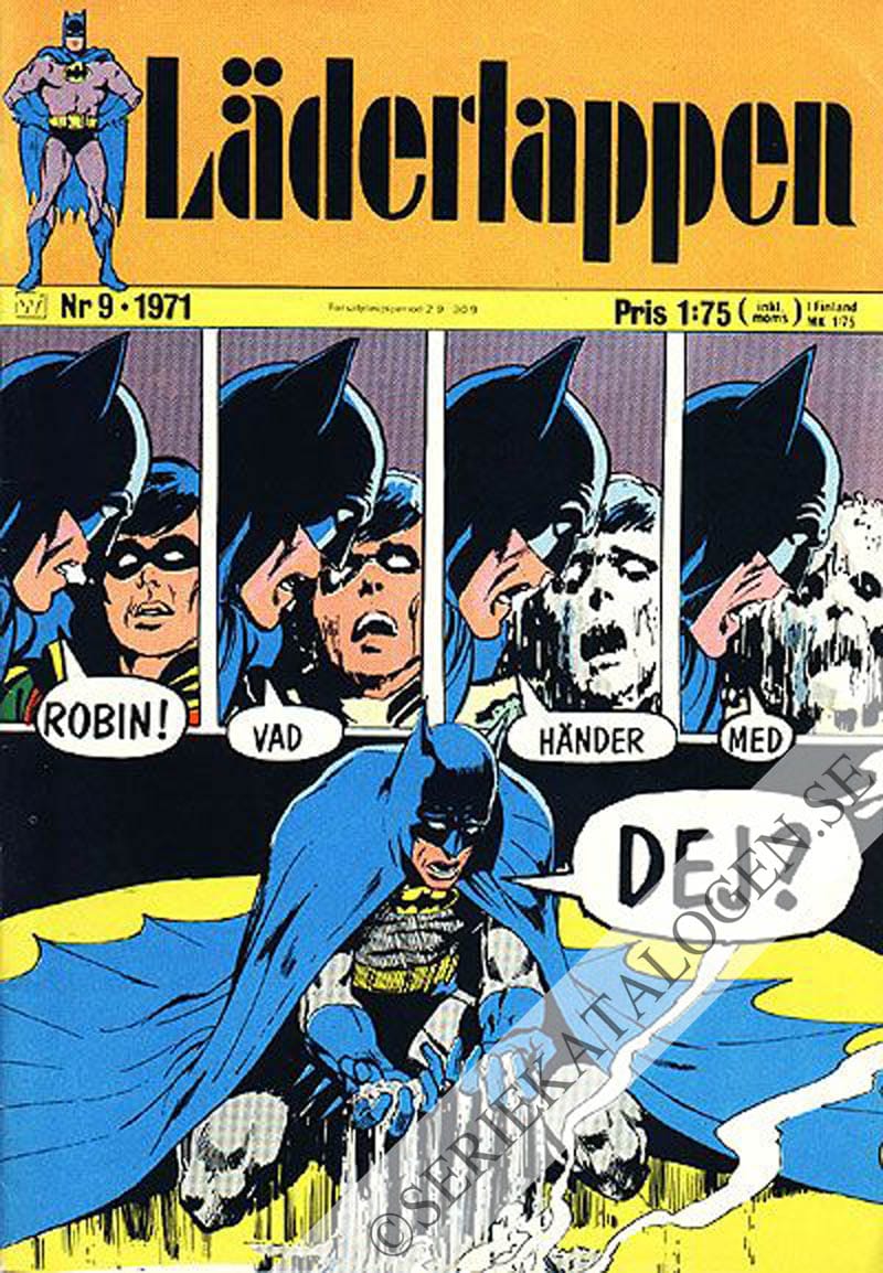 Framsida på Läderlappen och Robin #9 (1971)