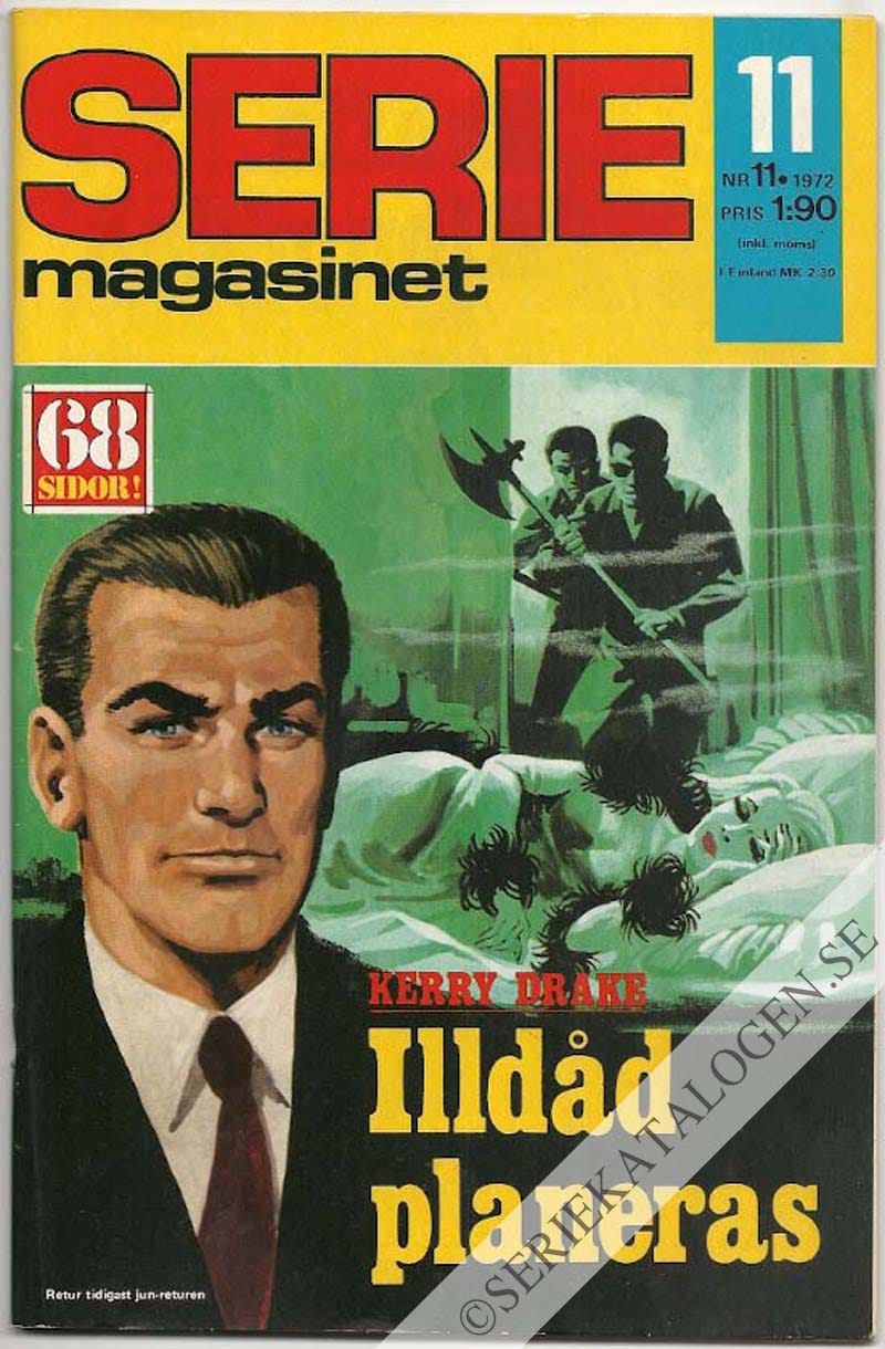 Framsida på Seriemagasinet #11 (1972)