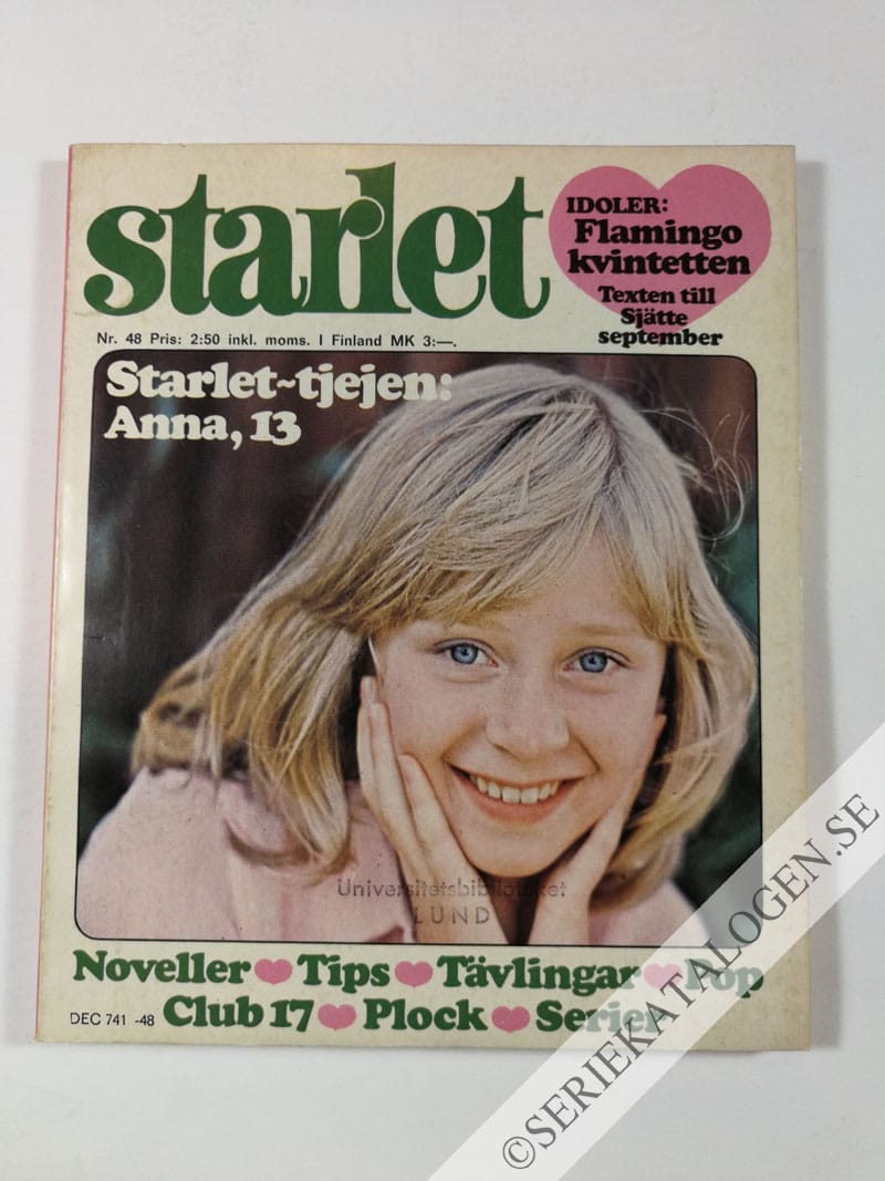 Framsida på Starlet #48 (1975)