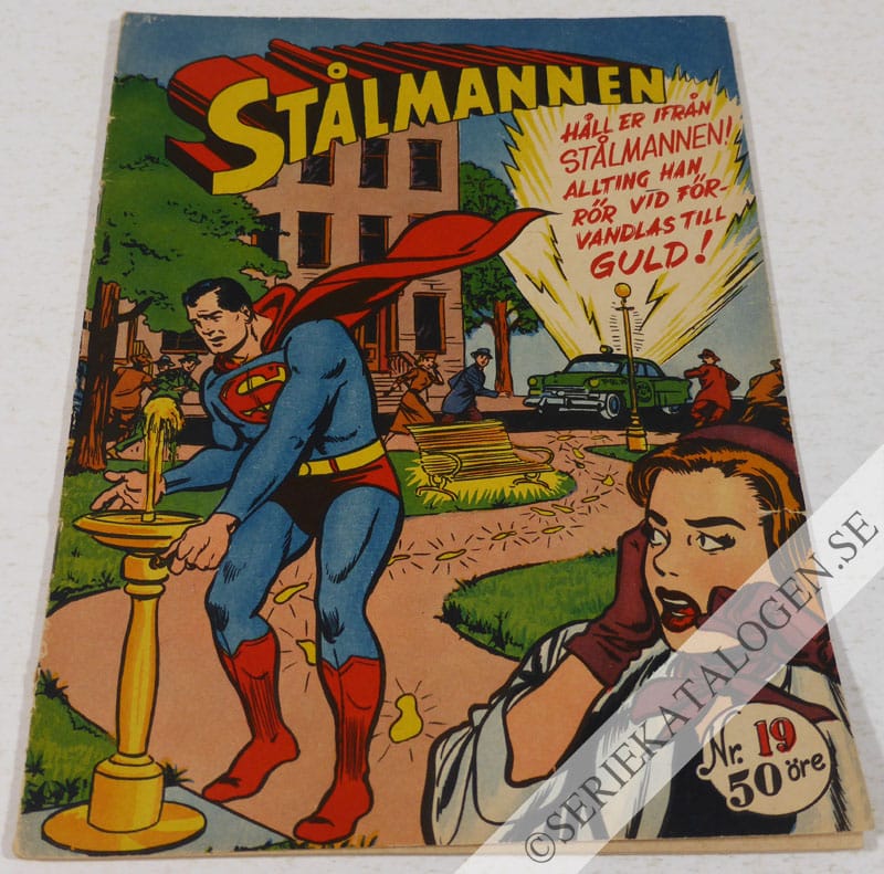 Framsida på Stålmannen #19 (1954)