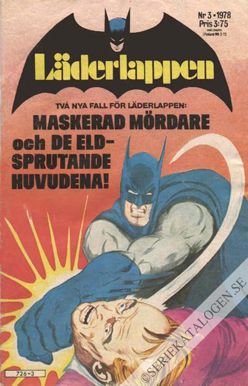 Framsida på Läderlappen och Robin #3 (1978)