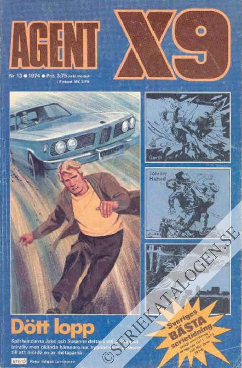 Framsida på Agent X9 #13 (1974)