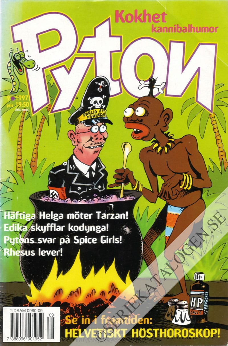 Framsida på Pyton #9 (1997)