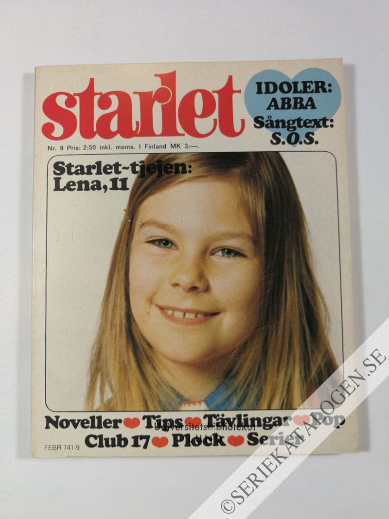 Framsida på Starlet #9 (1976)