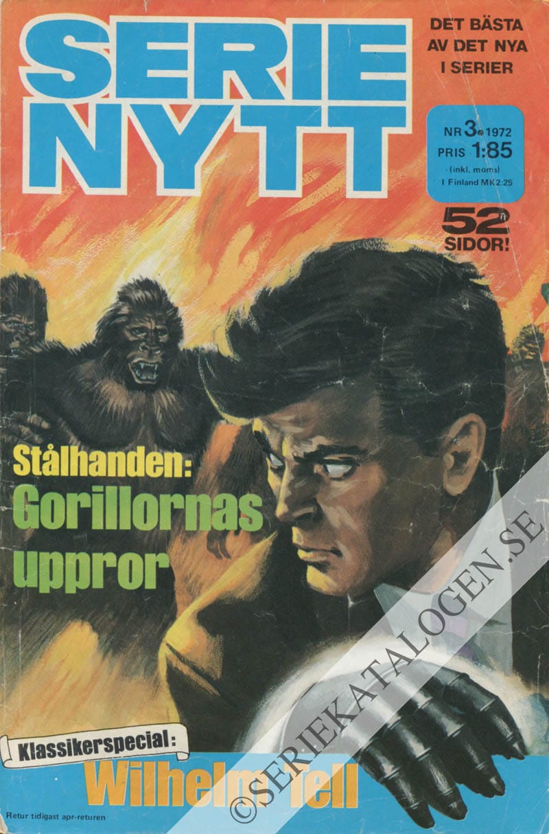 Framsida på Serie-Nytt #3 (1972)