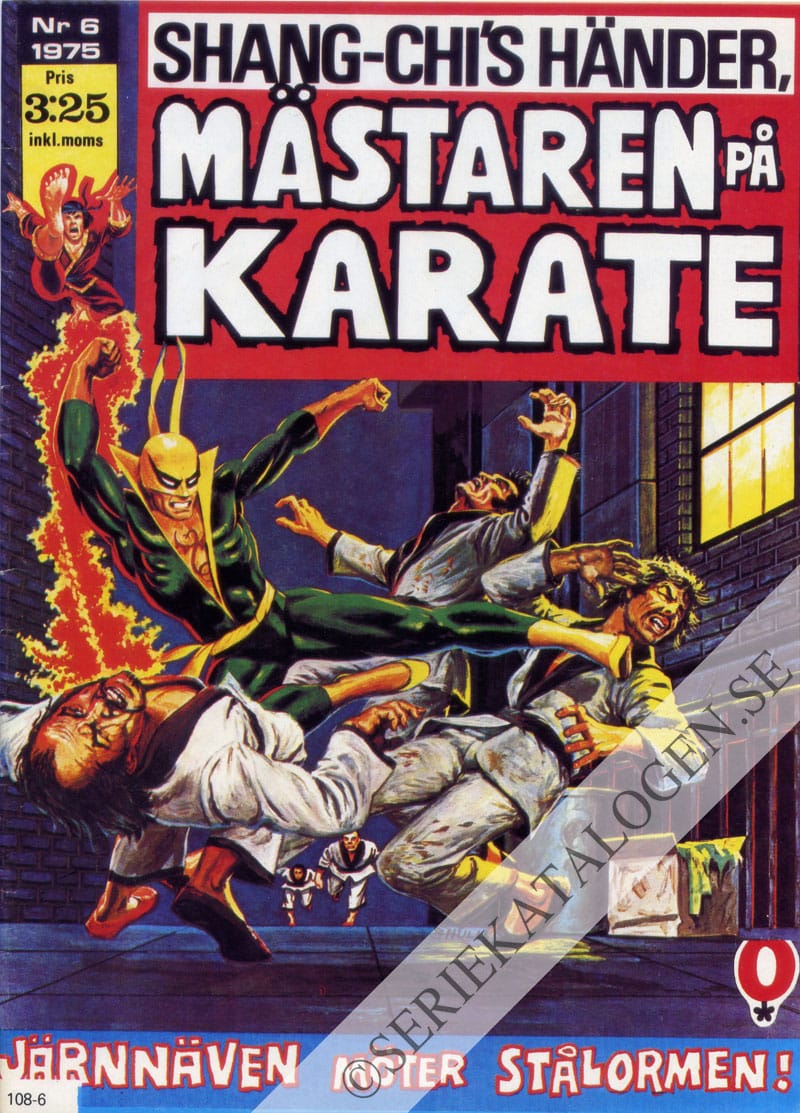 Framsida på Shang-Chi's händer, Mästaren på karate #6 (1975)