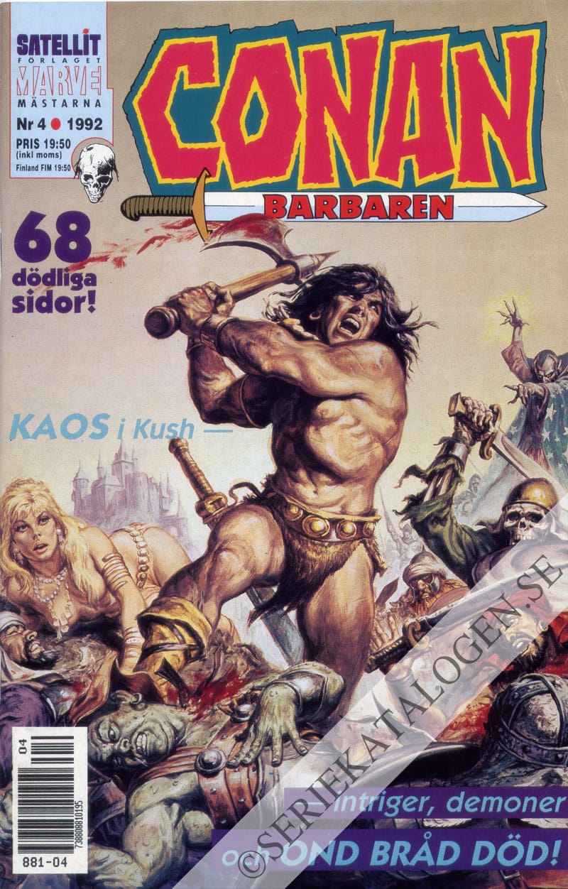Framsida på Conan barbaren #4 (1992)