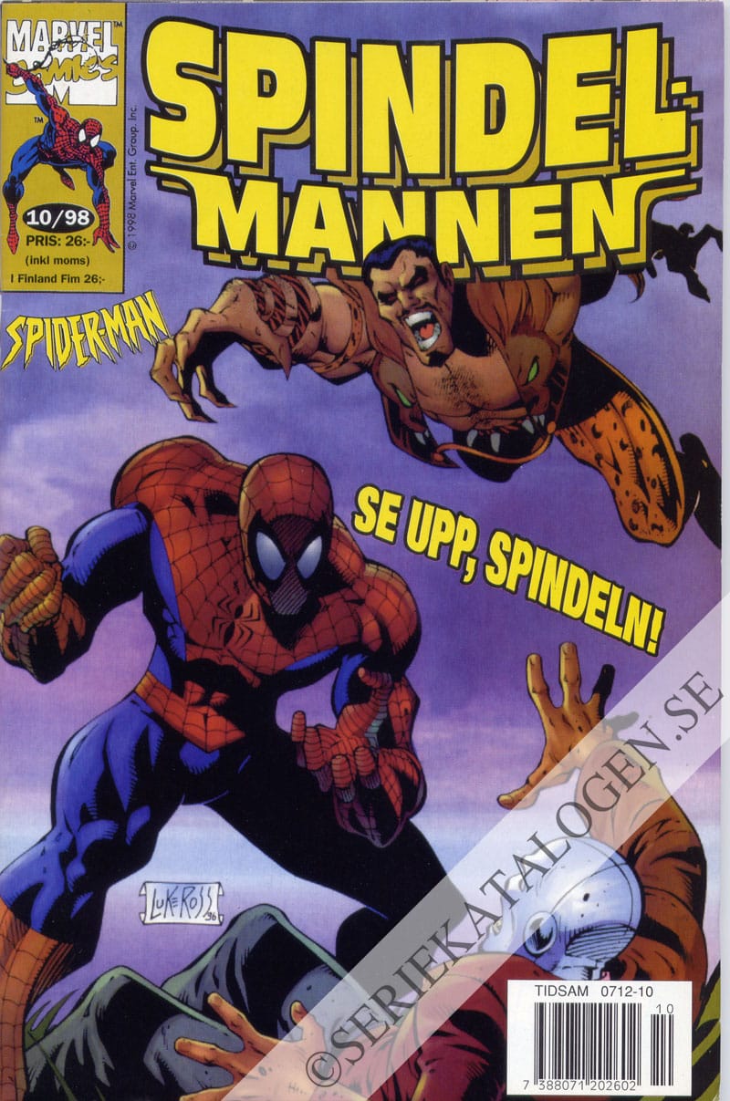 Framsida på Spindelmannen #10 (1998)