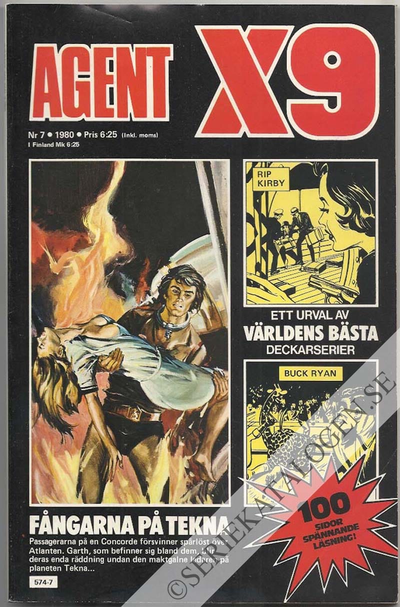 Framsida på Agent X9 #7 (1980)