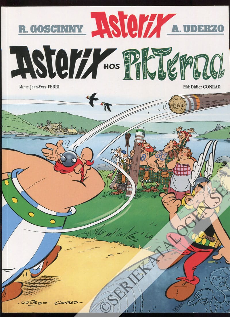 Framsida på Asterix Asterix hos pikterna (2013)