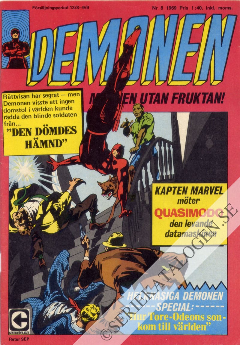 Framsida på Demonen #8 (1969)