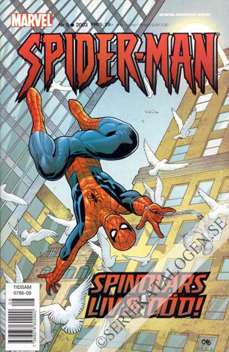 Framsida på Spider-Man #8 (2003)