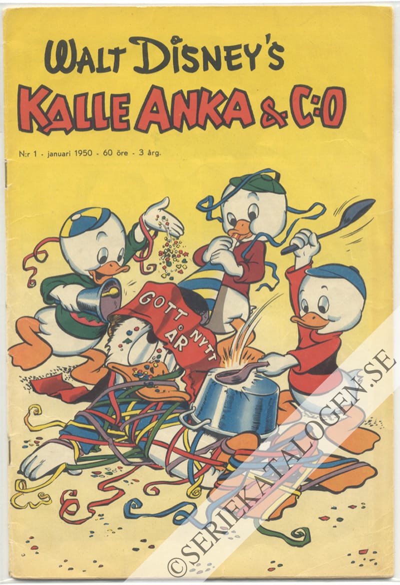 Framsida på Kalle Anka & C:o #1 (1950)