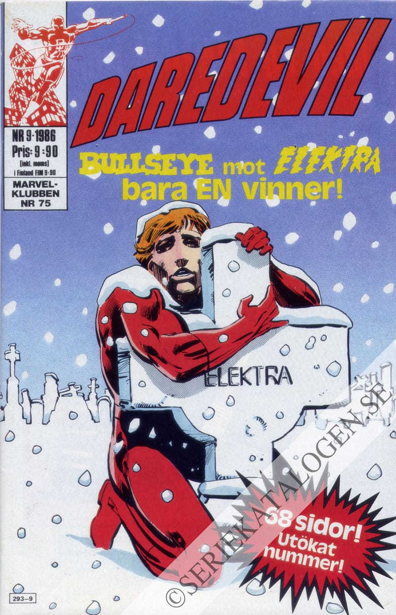 Framsida på Daredevil #9 (1986)