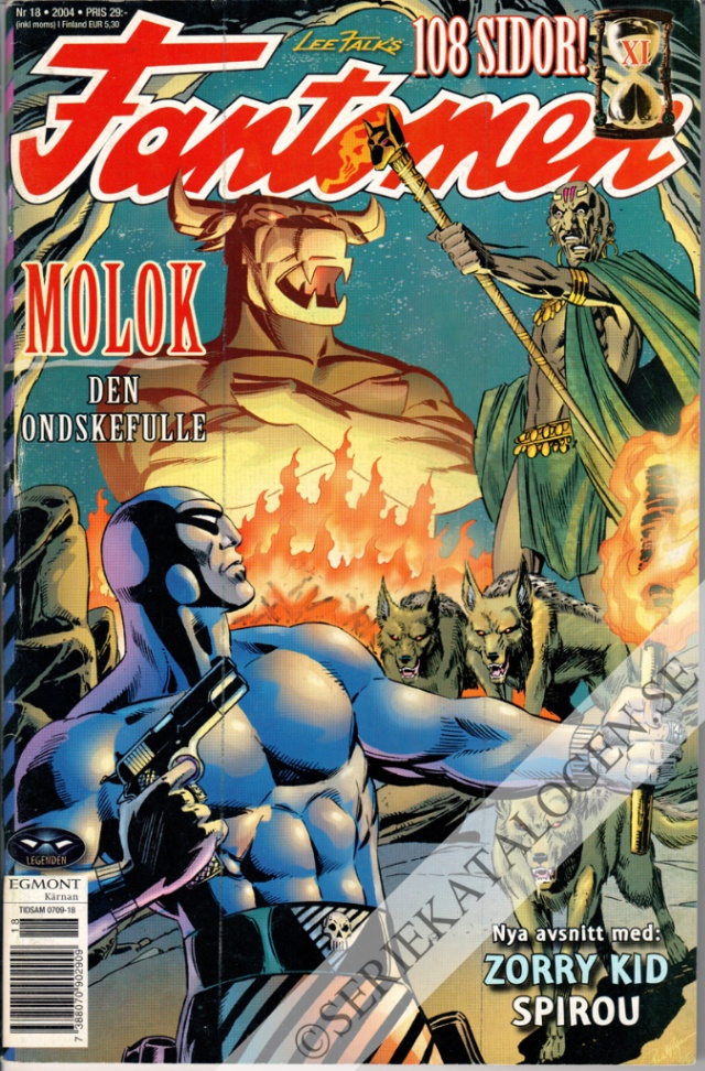 Framsida på Fantomen #18 (2004)