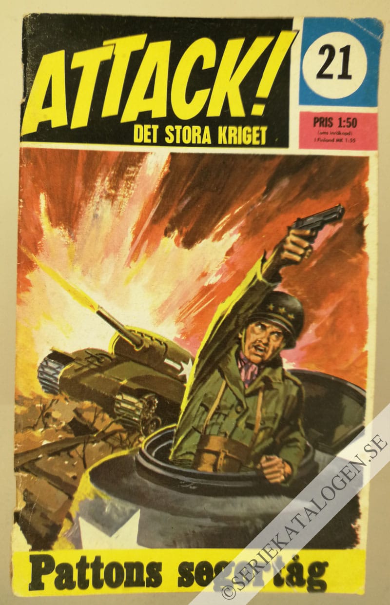 Framsida på Attack Pattons segertåg (1967)
