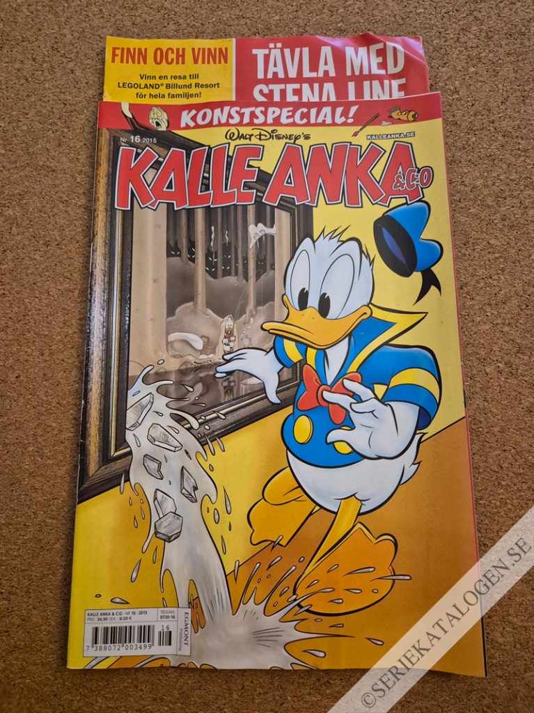 Framsida på Kalle Anka & C:o #16 (2015)