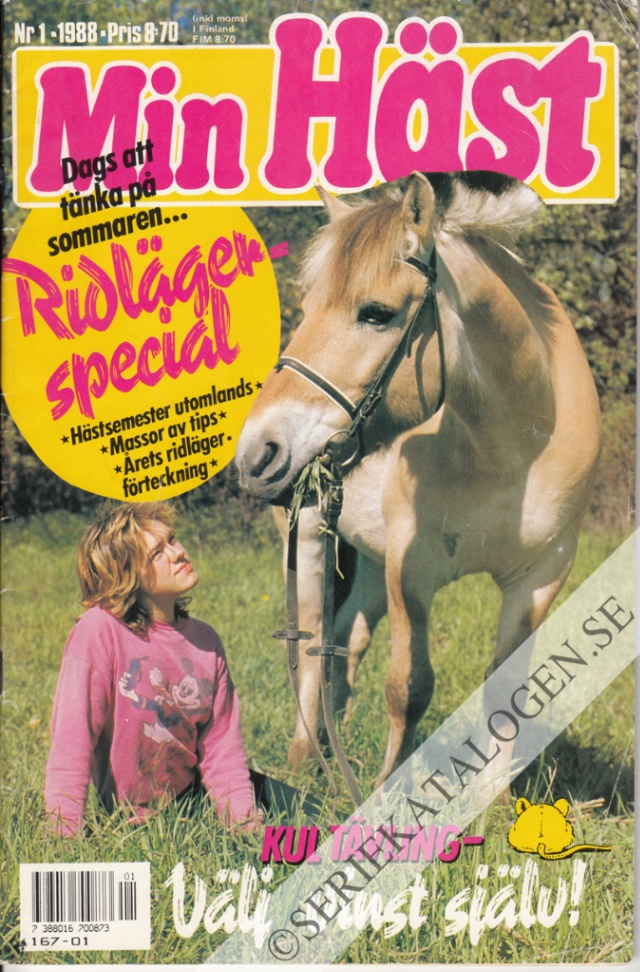 Framsida på Min häst #1 (1988)