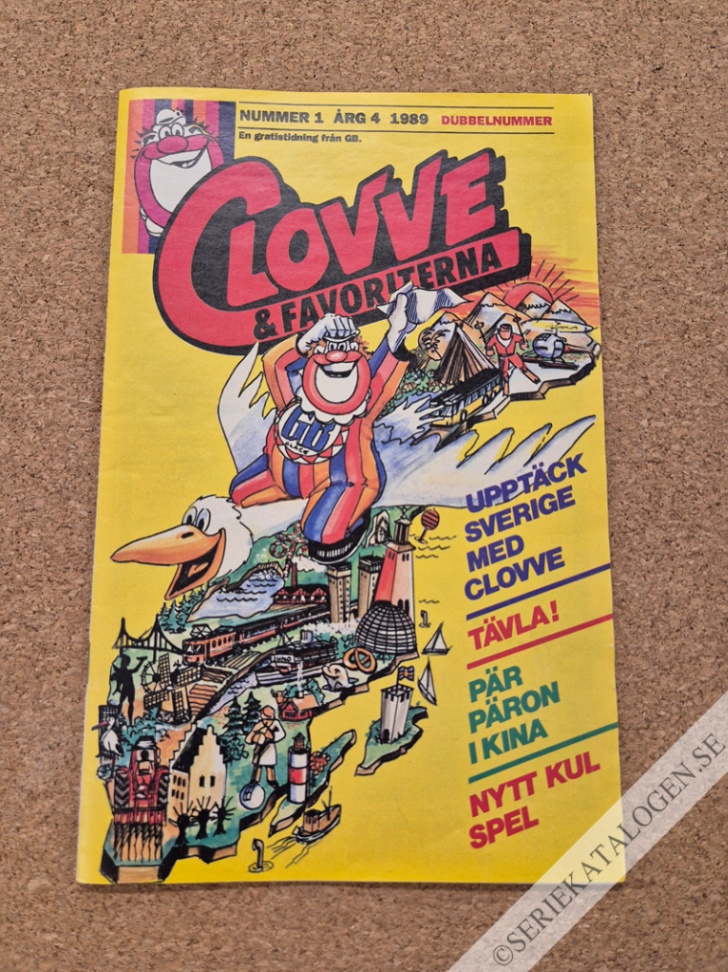 Framsida på Clovve & favoriterna #1 (1989)