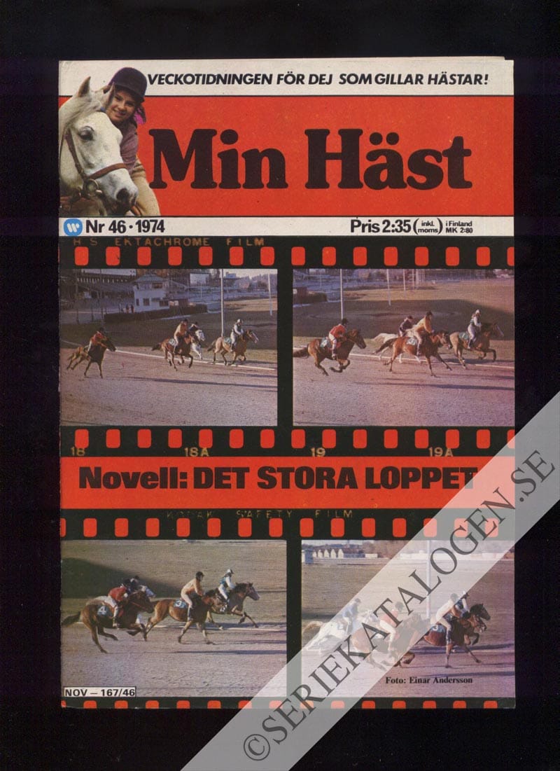 Framsida på Min häst #46 (1974)
