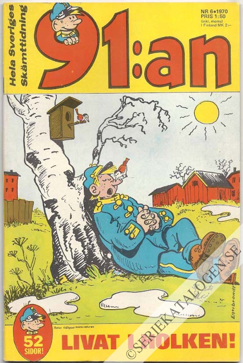 Framsida på 91:an #6 (1970)
