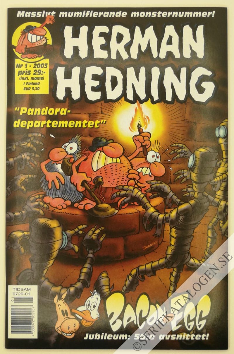 Framsida på Herman Hedning #1 (2003)