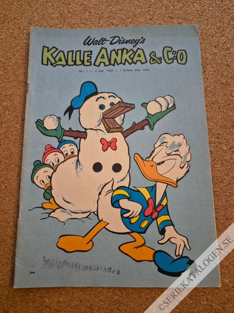 Framsida på Kalle Anka & C:o #1 (1963)