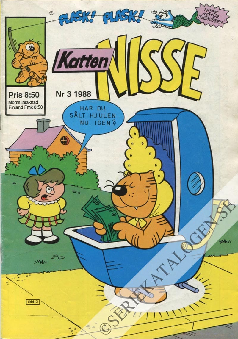 Framsida på Katten Nisse #3 (1988)