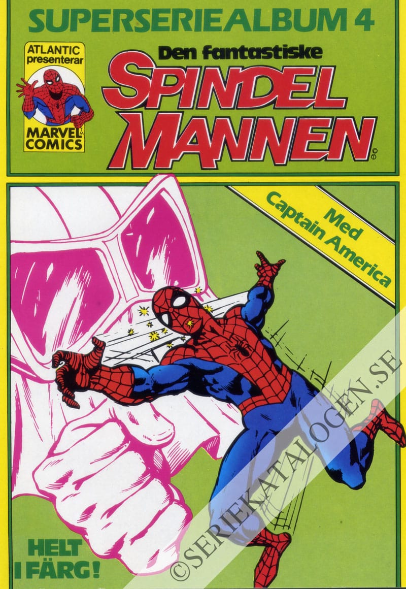 Framsida på Den fantastiske Spindelmannen Superseriealbum4 (1980)